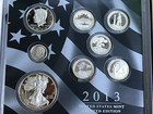 2013 Us Mint Limited Edition Silver Proof Set 8 Coins Eagle Kennedy Quarter Dime