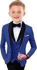Boys Tuxedo Suit Formal 3 Pieces Shawl Lapel Wedding Outfit Kids Tuxedo Suit