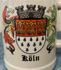 Vintage Koln Cologne Germany Coat Of Arms German Beer Stein Mug 0 5 Liter