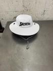 Srixon Unisex White Bucket Hat Sun Cap Adjustable Drawstring Wide Brim Tour Nwt