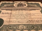 Rare Antique Wishbone Steel Wheel Company Stock Certificate 1922 1000 Shares