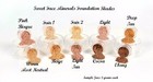 Foundation Sampler Kit Mineral Makeup Sample Size Set Bare Skin Cover Powder