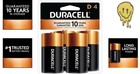 Coppertop D Batteries  4 Count  pack Of 1   D Battery With Long-lasting Power  A
