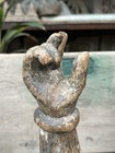 Antique Old Wooden Hand Carved Hindu Goddess Hand Figure
