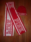 Victorias Secret Pink Scarf Beanie Hat Set Choice Nwt