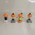 Lot Of 4 Dancing Solar Rocker Figurines Halloween Thanksgiving Pumpkins Tested