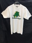 Vtg 1980s Screen Print - Art T Shirt - Large -tax Preparaurus - Dinsosaur  i1307