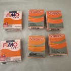 4 Orange Sculpey  And 3 Fimo Modeling Clay Packs Unopened