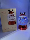 Cracker Barrel Store Light Up Santa Exclusive Christmas Glitter Globe Battery