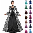 Plus Size Victorian Dress For Women - Gothic Medieval Renaissance Costume Gown