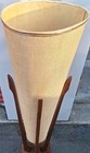 Vtg Mid Century Danish Modern Mcm Modeline Table Floor Lamp Wood Brass 48 5 
