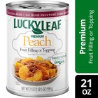  4 Pack  Leaf Premium Peach Fruit Filling   Topping  21 Oz