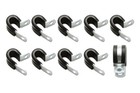 Vibrant 17192  Set Of 10 Natural Stainless Cushion Clamps For 1 2in  -8an  Hose 