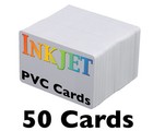 Inkjet Printable Pvc Cards - For Epson   Canon Inkjet Printers - 50 Pack