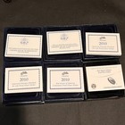 6 -  1 Silver Dollar Us Mint Commemorative Proof Mixed Lot W Box Ogp   Coa  636