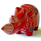 Cute Soapstone    love    Sculpture     Rhino