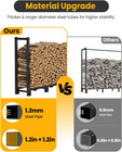 4ft Firewood Rack Outdoor Indoor  Upgraded Heavy Duty Fire Wood Stacker Stand  1