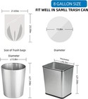 8 Gallon Biodegradable Trash Bags 80 Ct Compostable Kitchen Garbage Can Liners
