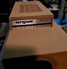 Vintage Argus Automatic Slide Projector 58 500 Portable Case Cord - Working 