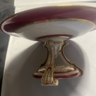 Minton China Cake Stand Unsigned Pearl Jewel Borders