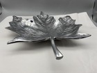 Mariposa  Aluminum Leaf Decorative Dish Platter Tray 15  100  Recycled  read