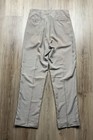 1950   s Men   s Vintage Beige Rayon Blend Drop Loop Trouser Pants Size 31