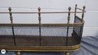 Mid 19th Century Antique Wire Bumper Fender Fireplace 44 5  Brass Iron Victorian