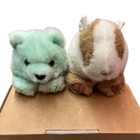 Vintage Swibco Puffins Plush Gertie   Blue Bear Stuffed Animal Toy Lot Of 2 1994