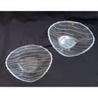 Vtg 60s Mcm Pair 2 Nachtmann Ocean 24  Lead Bavarian Crystal Bowls Bleikrystall