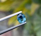 0 775ct Teal Sapphire Oval Good Cut 6mm Heated From Madagascar Loose Gemstone