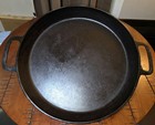 Huge Jumbo Lodge Cast Iron Usa 20sk Inch Hotel Skillet pan With Double Handles 