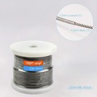 100ft 1 16 7x7 Stainless Steel Cable Wire Rope Aircraft Cable Railing Decking