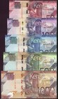 Kenya Set 50  100  200  500  1000 Shillings 2019  2024 P-52  53  54  55  56 Unc