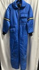 Vintage Jc Penny Snowmobile Snow Suit Women   s Sz M  12-14  Regular Blue No Hood