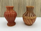 Shanghai Handicrafts Vintage Woven Wicker Vase Basket 4     Miniature China Rare