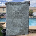 Pottery Barn Kids Blue   Green Patchwork Crib Quilt 36 X 50