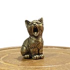 Brass Cute Cat Animal Statue Small Sculpture Tabletop Figurine Home Decor Gift  