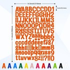 1512 Letter Stickers  12 Sheets Alphabet Sticker  Vinyl Letters  Mailbox