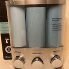 Better Living Trio Wall Mount Liquid Shampoo Conditioner Body Wash Dispenser