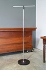 Antique Clothing Rack T Bar Vintage Cast Iron Base Stand  Industrial