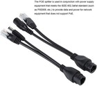 Adapter Cable Poe Splitter Kit 5pcs Poe Injector  Dc12v Poe Standard Network