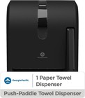 Gp Pro Push Paddle Roll Paper Towel Dispenser  Black  Model 54338a
