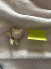 Hasbro Littlest Pet Shop White Cat With Blue Eyes And Pink Ears