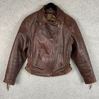 Vtg Harley Davidson Winged Bar   Shield Medium Riding Jacket Missing Zip Liner