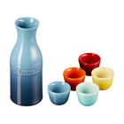 Japanese Sake Set Le Creuset  Sake Container   Cup Set Guinomi Nihonshu Rainbow