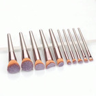 14-piece Premium Synthetic Makeup Brush Set For Foundation  Powder  Concealers 