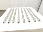 1 9  Grooved O-ring Conveyor Roller 33 bf Galvanized Steel 7 16 hex  Lot Of 8