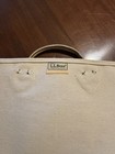 Ll Bean Tan Canvas Firewood Wood Log Tote Carrier Bag Sawtooth Tag Vintage 80s