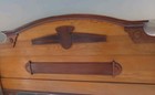 Antique 1890 s Eastlake Full Size Bed In Two Toned Oak Part Of A 4 Piece Set