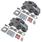2pcs Exhaust Manifold For Mercruiser Gm 4 3 V6 2002-up Dry Joint Riser 864612t01